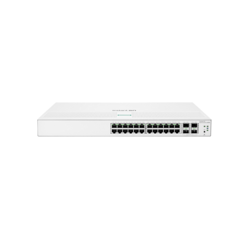 Thiết bị chuyển mạch HPE Networking Instant On 24 cổng Gigabit, 4 cổng SFP+, Dòng 1930 (JL682A)