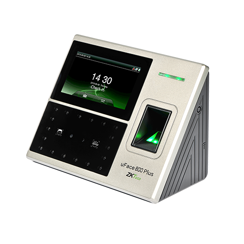 Máy chấm công và kiểm soát truy cập đa sinh trắc học ZKTeco uFace800 plus