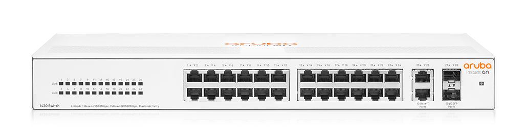 HPE Networking Instant On Switch 26p Gigabit 2p SFP 1430