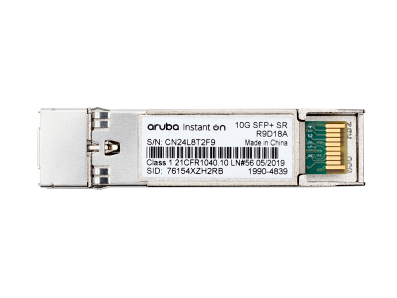 HPE Networking Instant On 10G SFP+ LC SR 300m OM3 MMF Transceiver (R9D18A)