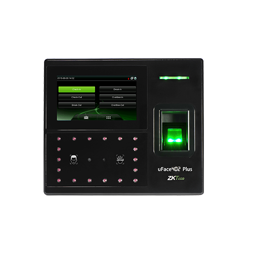 ZKTeco uFace402 Plus Revolutionary 3-in-1 Contactless Palm Recognition Terminal with Facial & Fingerprint Authentication Methods
