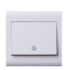 Công tắc nhấn Honeywell Elegant EW4778BSPWHISG, 16A, một cực, một chiều, có in ký hiệu chuông