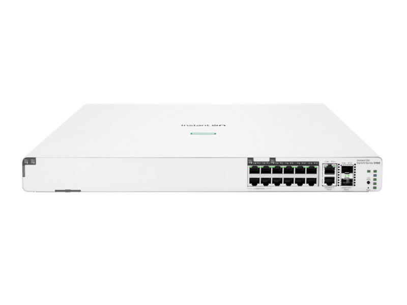 HPE Networking Instant On Switch 8p Gigabit CL4 4p SR2.5G CL6 PoE 2p 10GBT 2p SFP+ 480W 1960 (S0F35A)