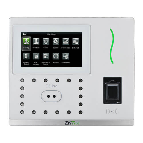 Máy chấm công khuôn mặt và lòng bàn tay ZKTeco G3 Pro