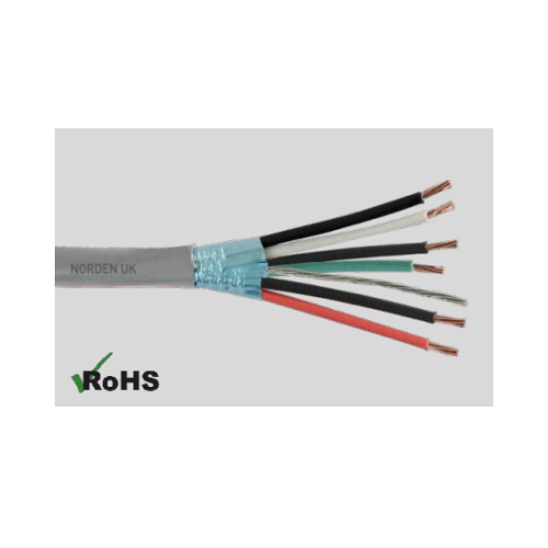 Cáp Điều Khiển Norden NC7-13201202: 1 đôi dây, 20 AWG, Chống Nhiễu Màng Nhôm, Vỏ LSZH